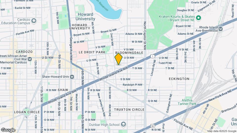 141 T St NW Map and Location Details