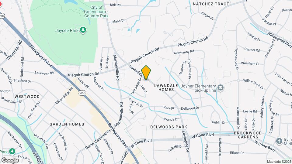 3523 Lawndale Dr Map and Location Details