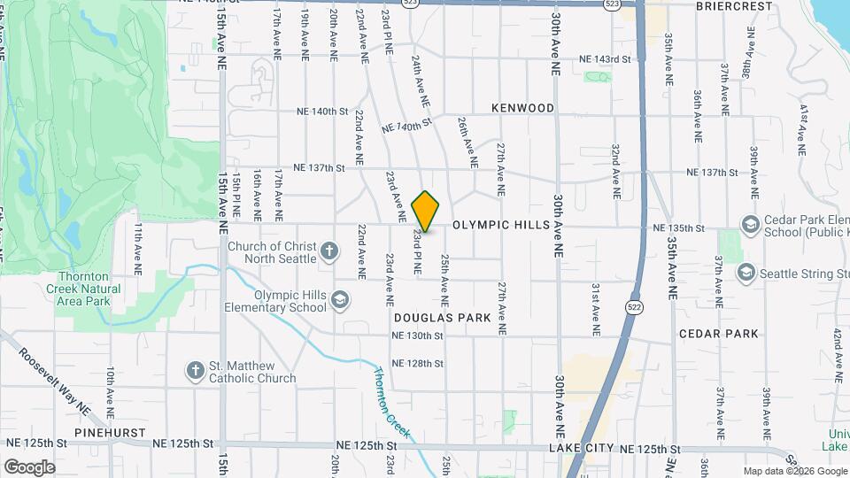 13344 23rd Pl NE Mapa y Detalles de la Ubicación