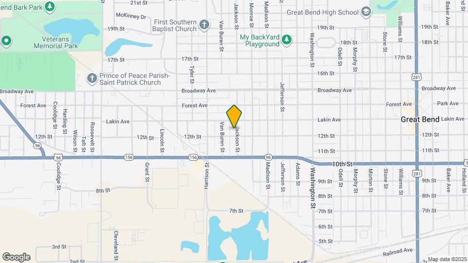 1205 Jackson St Map and Location Details