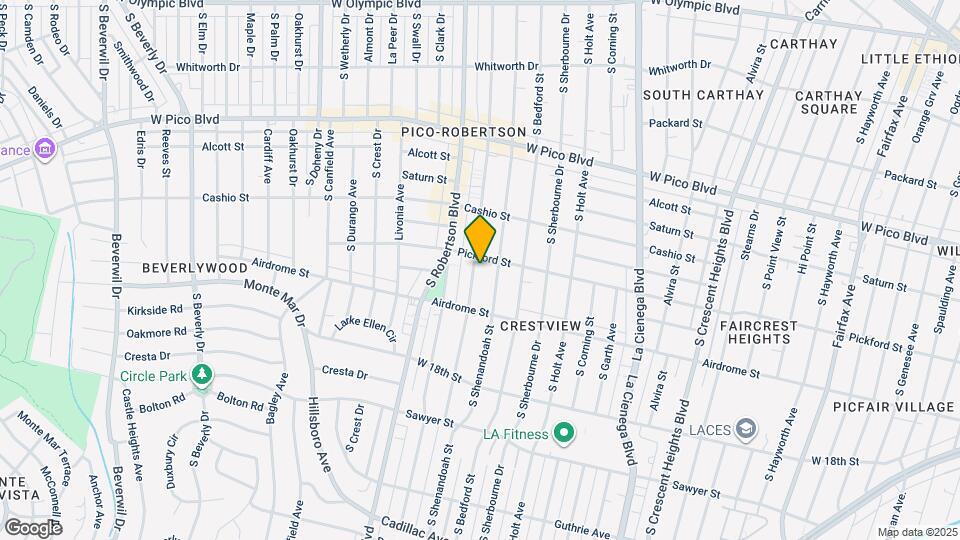 1610 S Wooster St, Unit 2 Map and Location Details