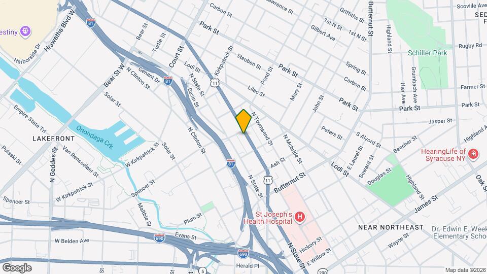 751 N Salina St, Unit 1 Mapa y Detalles de la Ubicación