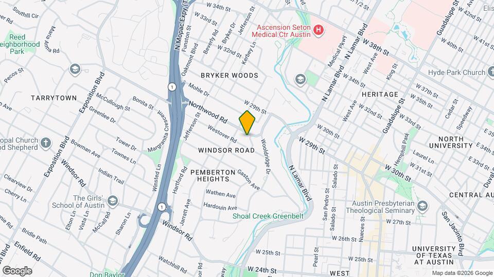 2704 Oakhurst Ave Map and Location Details
