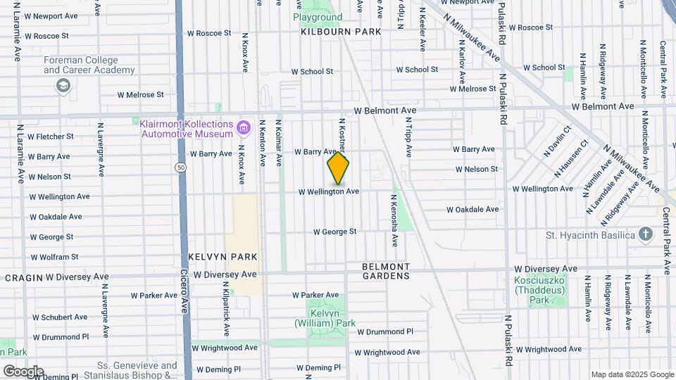 3000 N Kostner Ave Map and Location Details