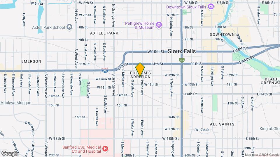 409 S Prairie Ave Mapa y Detalles de la Ubicación