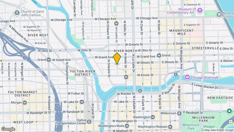 450 N Franklin St Map and Location Details