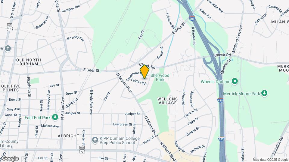 1525 Fairfax Rd Map and Location Details