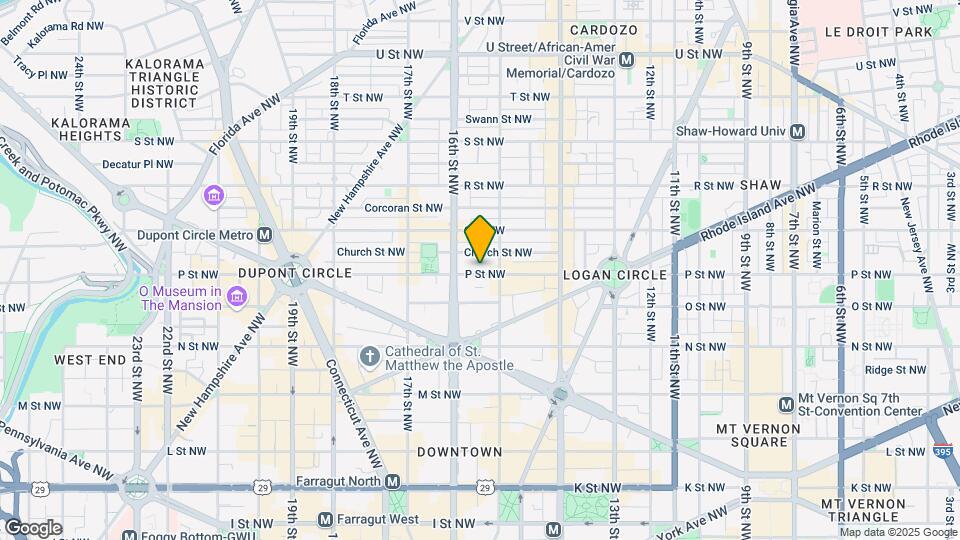1515 P St NW Map and Location Details