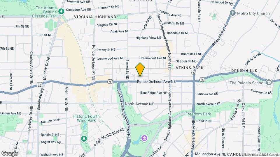 934-950 Ponce De Leon Avenue Map and Location Details