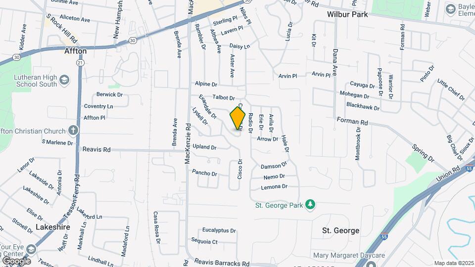 9567 Cantwell Dr Map and Location Details