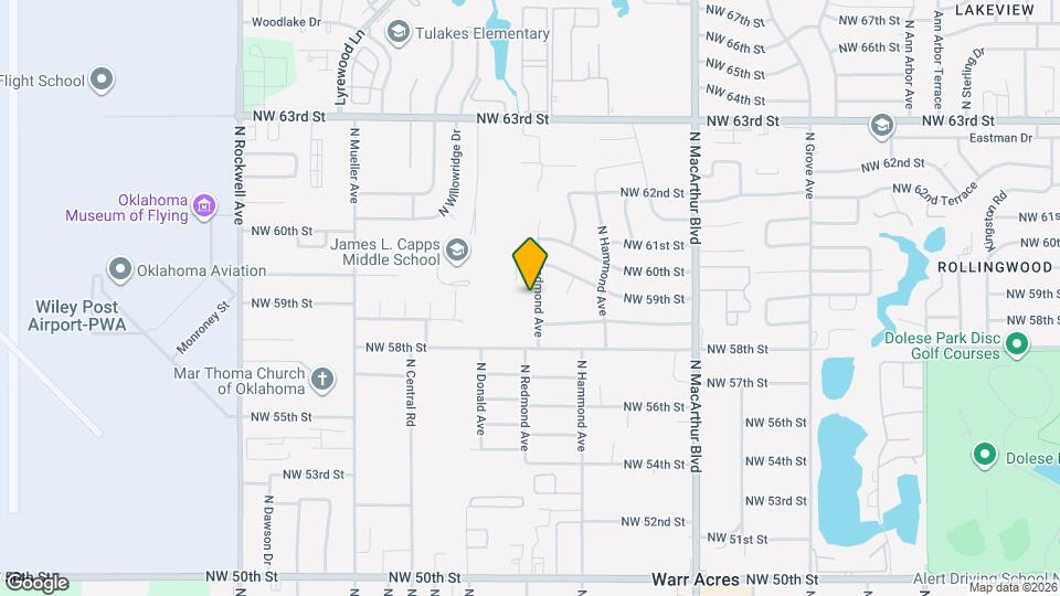 5933 N Redmond Ave Map and Location Details