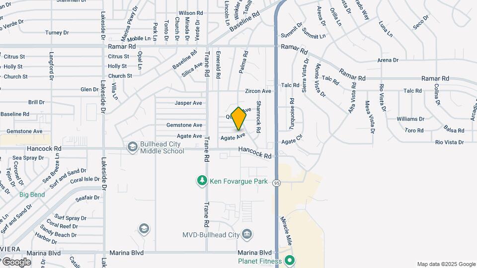 1345 Agate Ave Map and Location Details