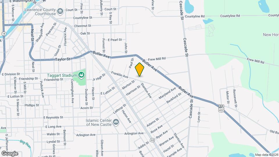 923 Franklin Ave Map and Location Details