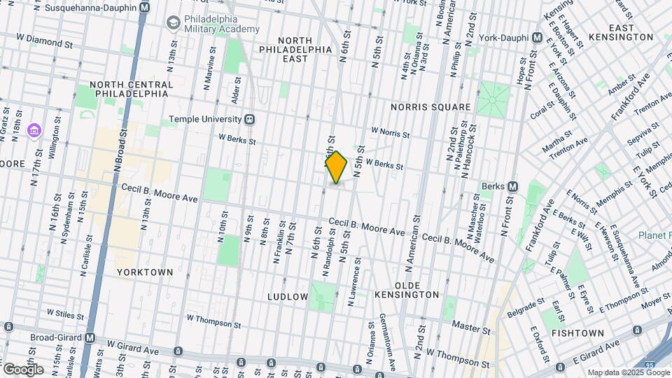 518 W Montgomery Ave Mapa y Detalles de la Ubicación