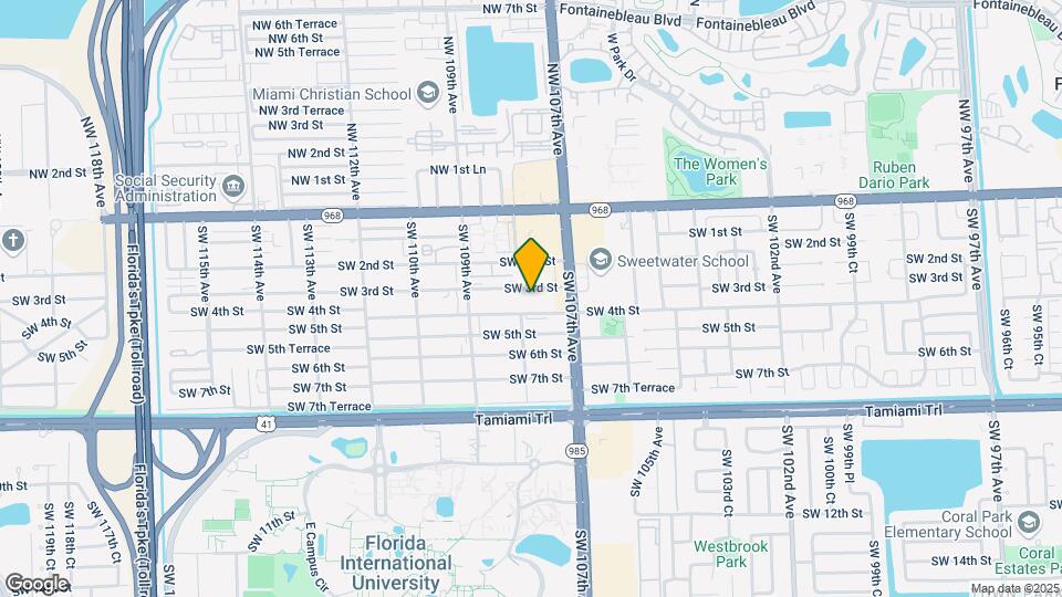 10760 SW 3rd St Map and Location Details