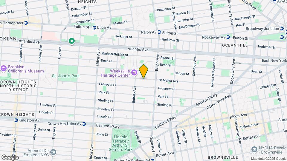 1348 St Marks Ave Map and Location Details