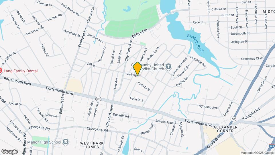 4821 Vick St Map and Location Details