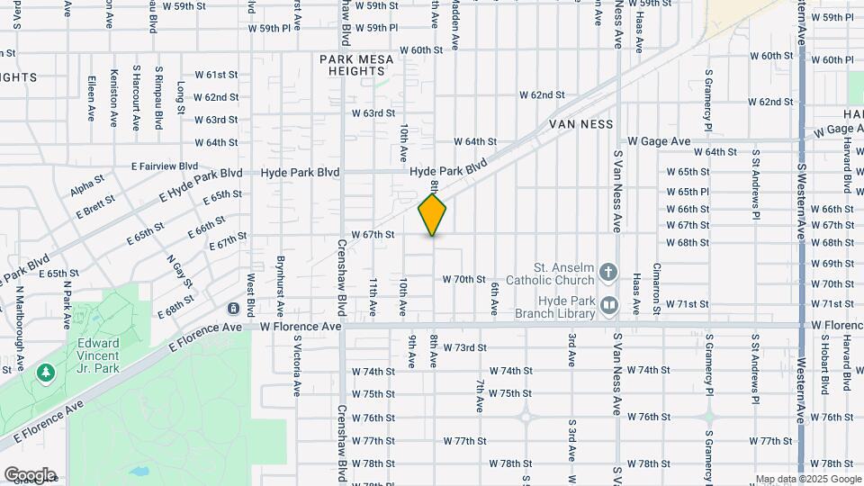 6707 8th Ave Map and Location Details