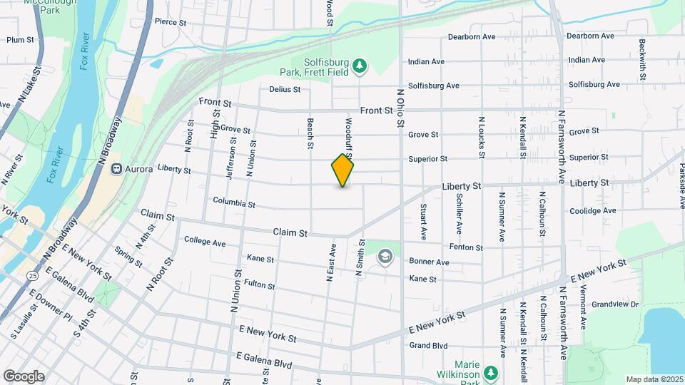837 Liberty St Map and Location Details
