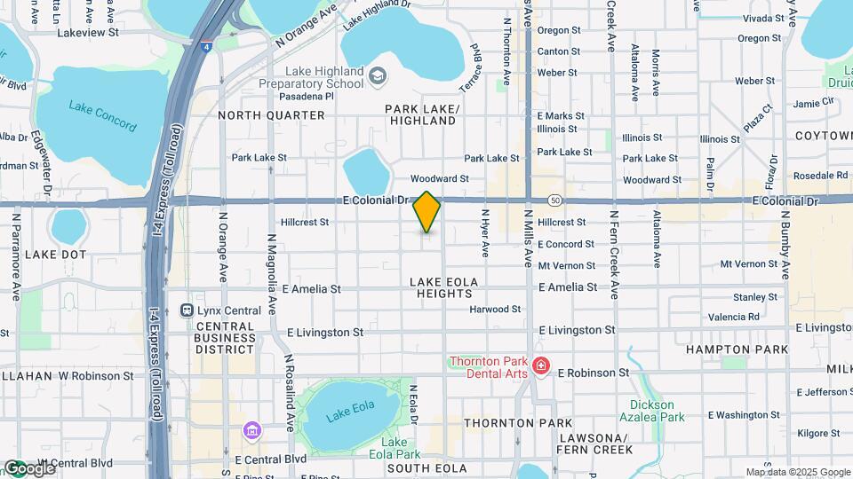 609 N Eola Dr Map and Location Details