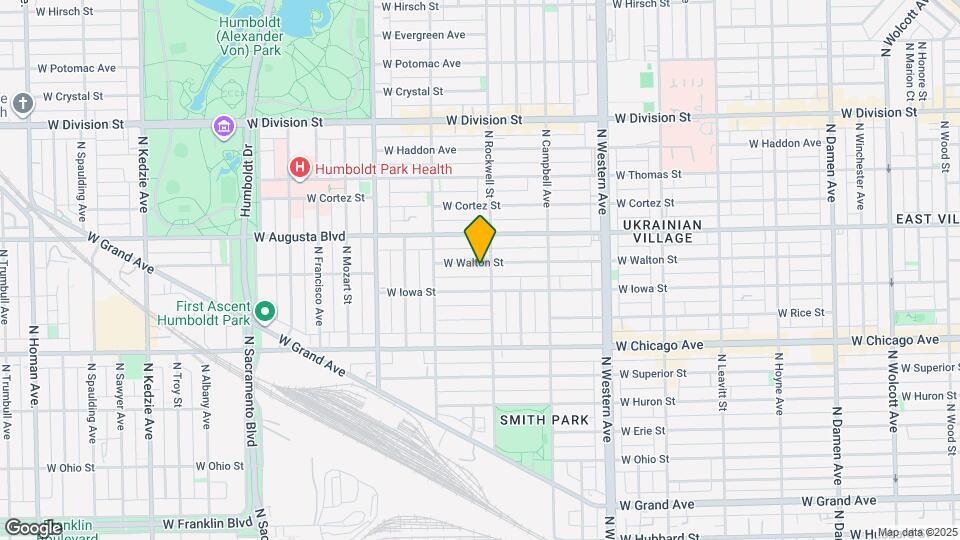 2611 W Walton St Map and Location Details