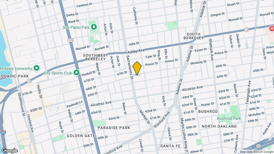 1522 Woolsey St Mapa y Detalles de la Ubicación