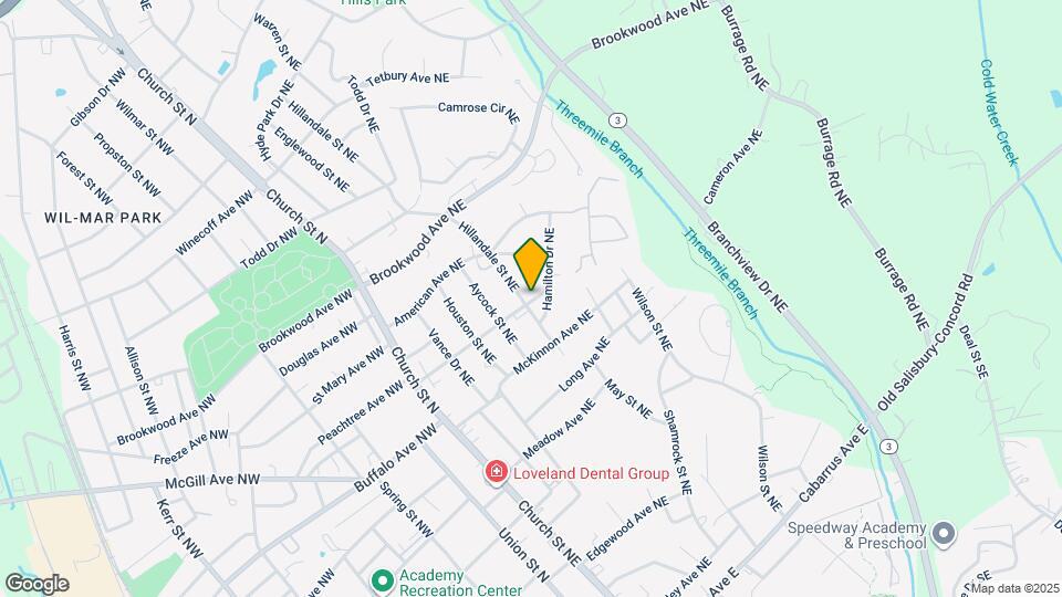314 Hillandale St NE Mapa y Detalles de la Ubicación