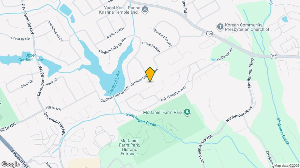 3087 Oaktree Ln NW Map and Location Details