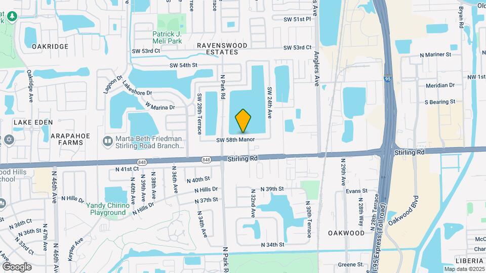 2521 SW 58th Manor-Unit -1-2 Map and Location Details