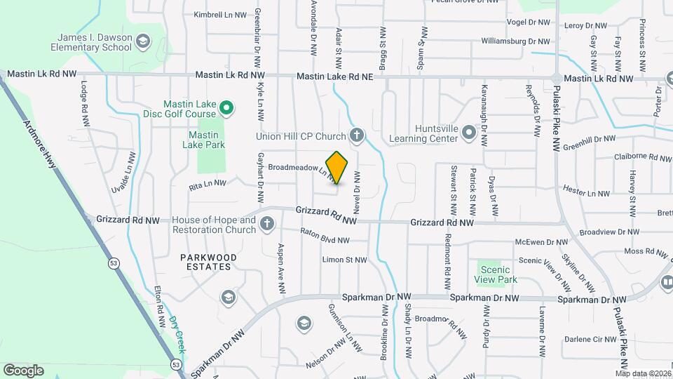 4605 Broadmeadow Ln NW Map and Location Details