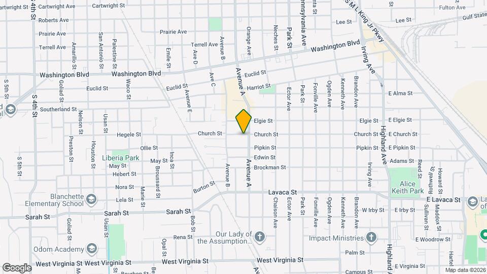 1417 Church St Map and Location Details