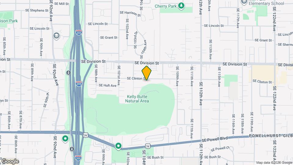 10434 SE Clinton St Map and Location Details