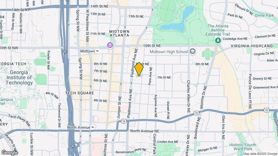 848 Myrtle St NE Map and Location Details