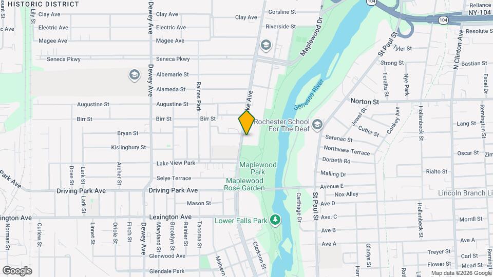 1016 Lake Ave Map and Location Details