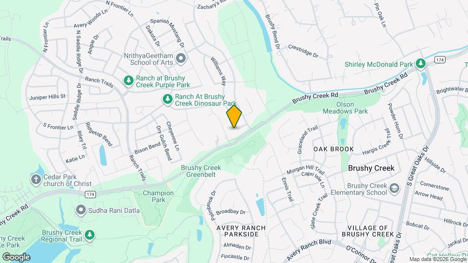 1109 Williams Way Map and Location Details