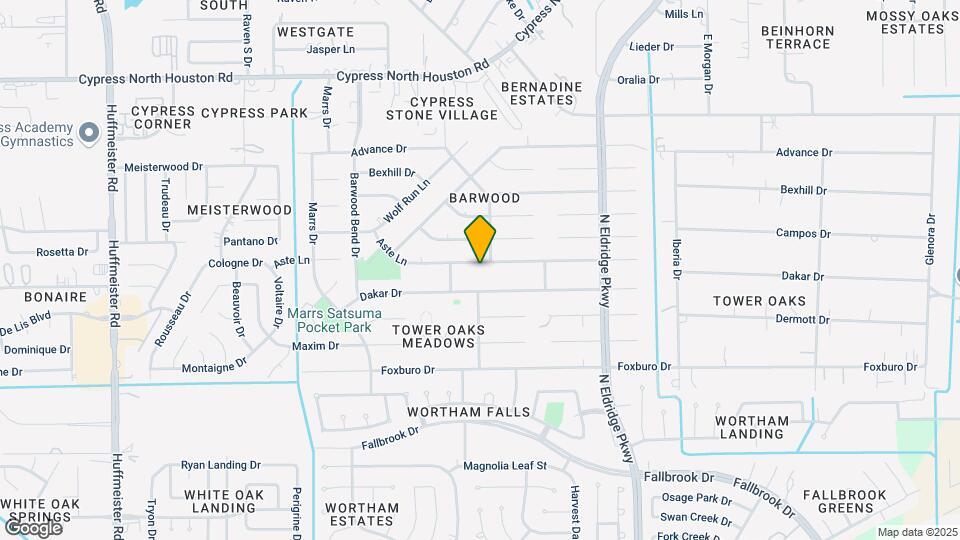 12807 Aste Ln Map and Location Details