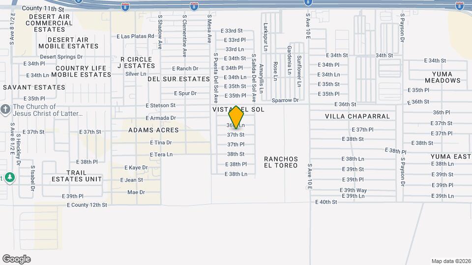 9644 37th St Map and Location Details