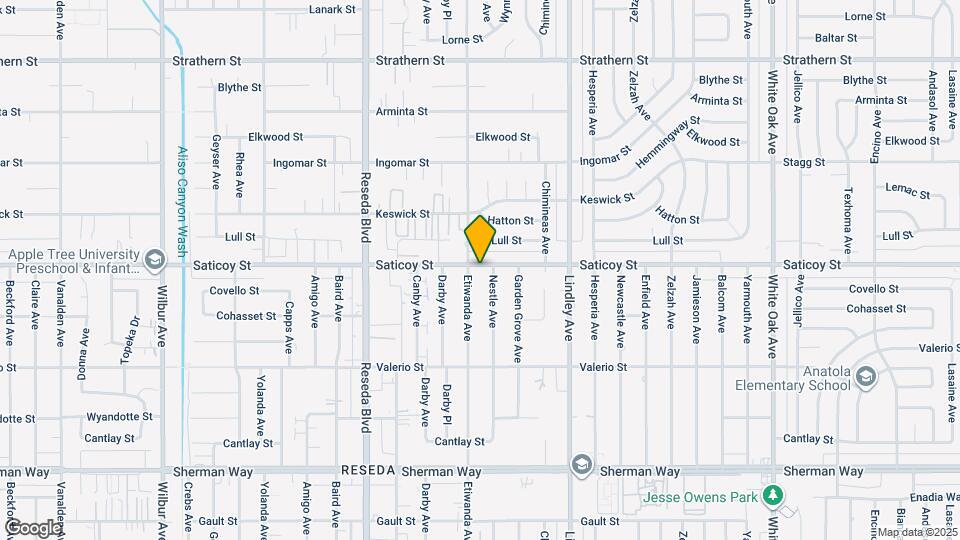 18252 Saticoy St Mapa y Detalles de la Ubicación
