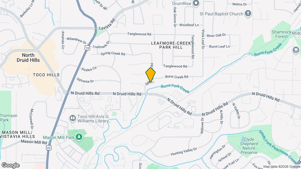 2376 Spring Creek Rd Map and Location Details