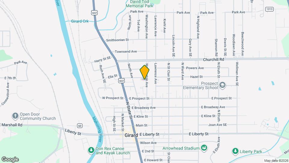 516 Washington Ave Map and Location Details