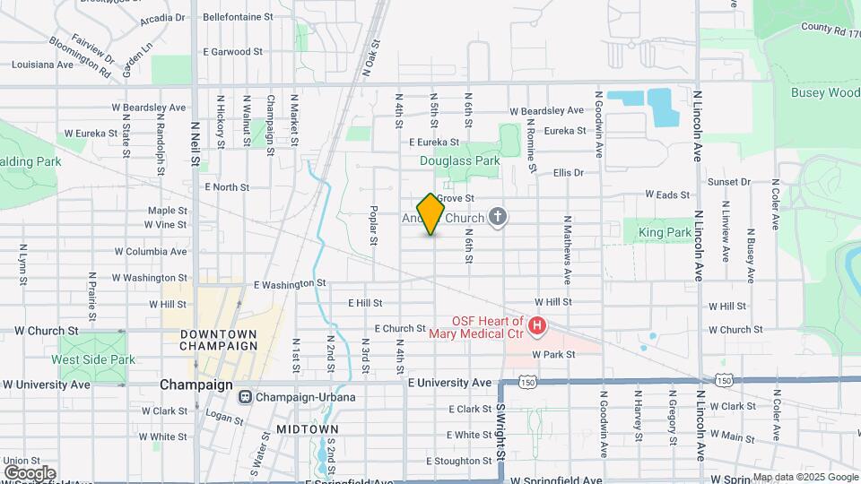 412 E Columbia Ave Map and Location Details