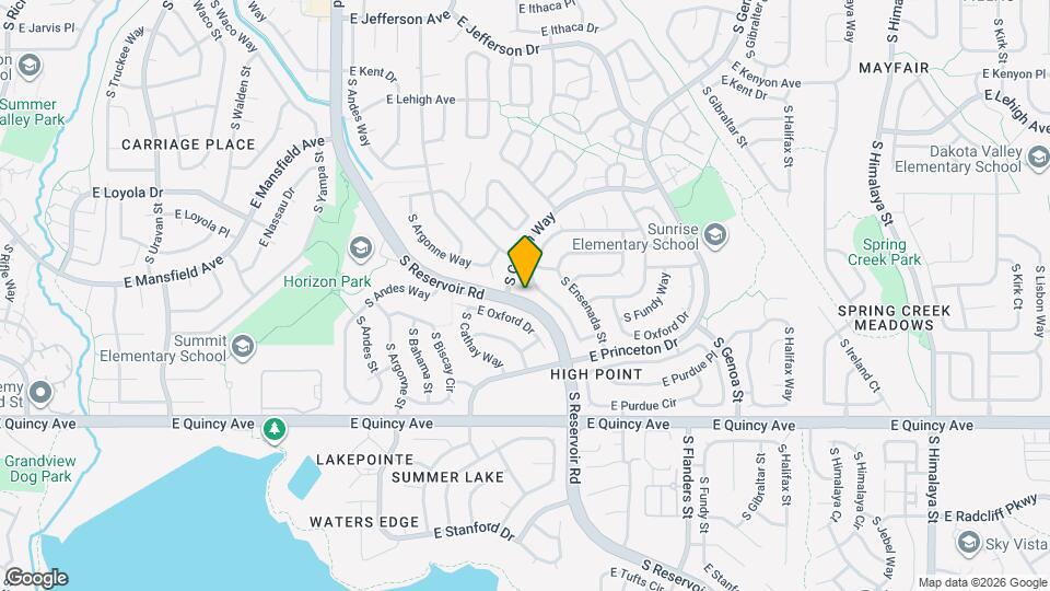 4089 S Dunkirk Way Map and Location Details