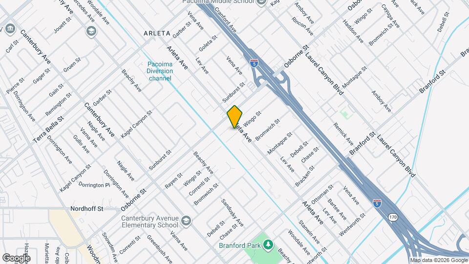 13411 Wingo St Map and Location Details