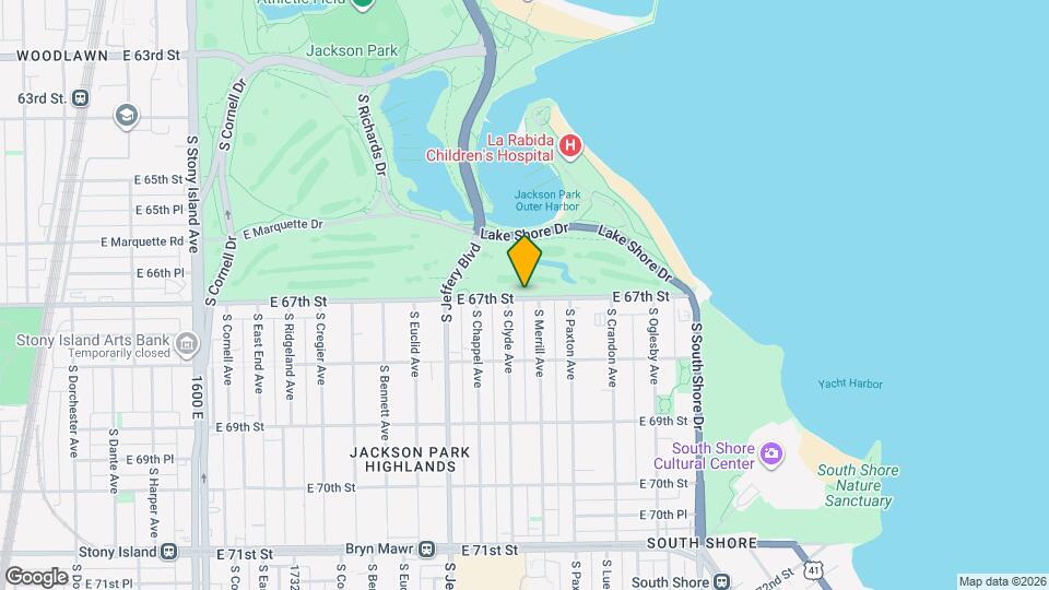 2125 E 67th St, Unit 2E Mapa y Detalles de la Ubicación