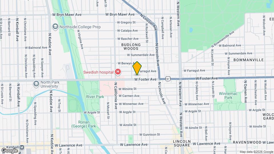 2642 W Foster Ave Map and Location Details