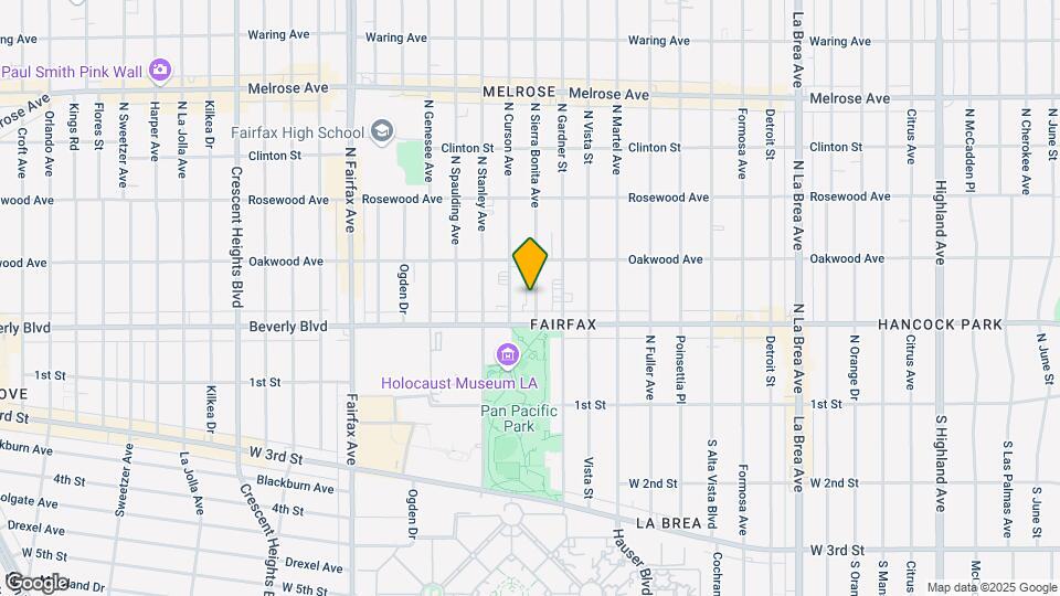 331 N Sierra Bonita Ave Map and Location Details