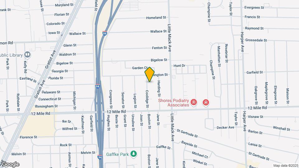 29280 Coolidge St Map and Location Details