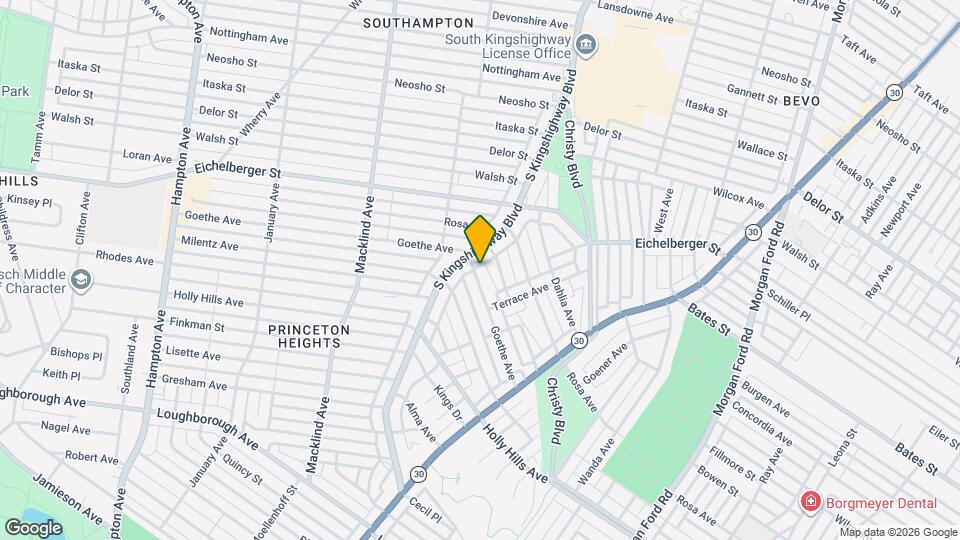 4877 Goethe Ave, Unit 2w Map and Location Details