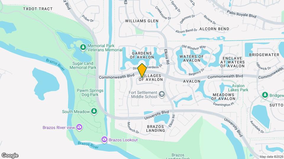 5911 Brook Bend Dr Map and Location Details