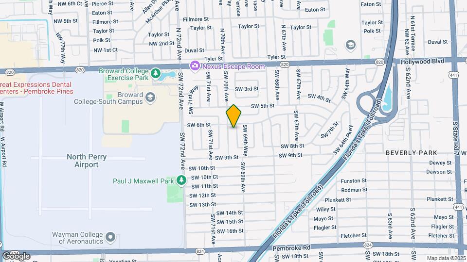 620 SW 69th Terrace Map and Location Details